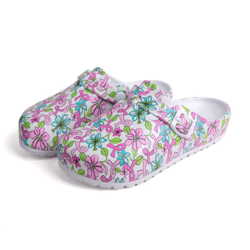 Breathable Non-Slip Printed Slippers
