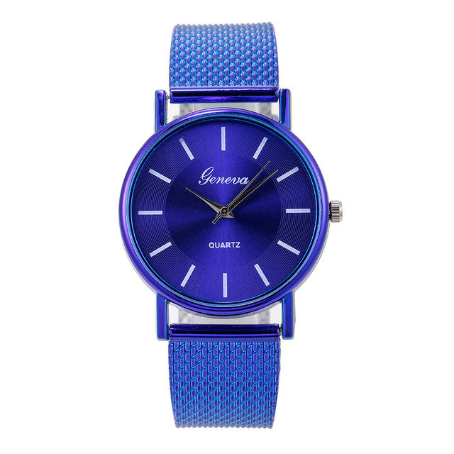 Casual Quartz Mesh Dress Watch