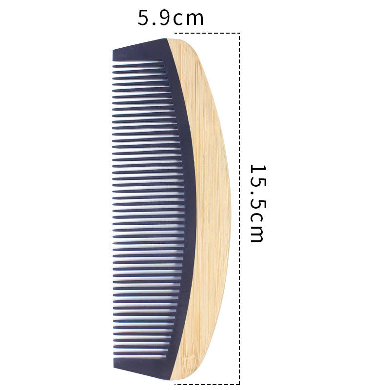 Prism Wellness Bamboo Hair Comb for Women - Anti-Static Wooden Design