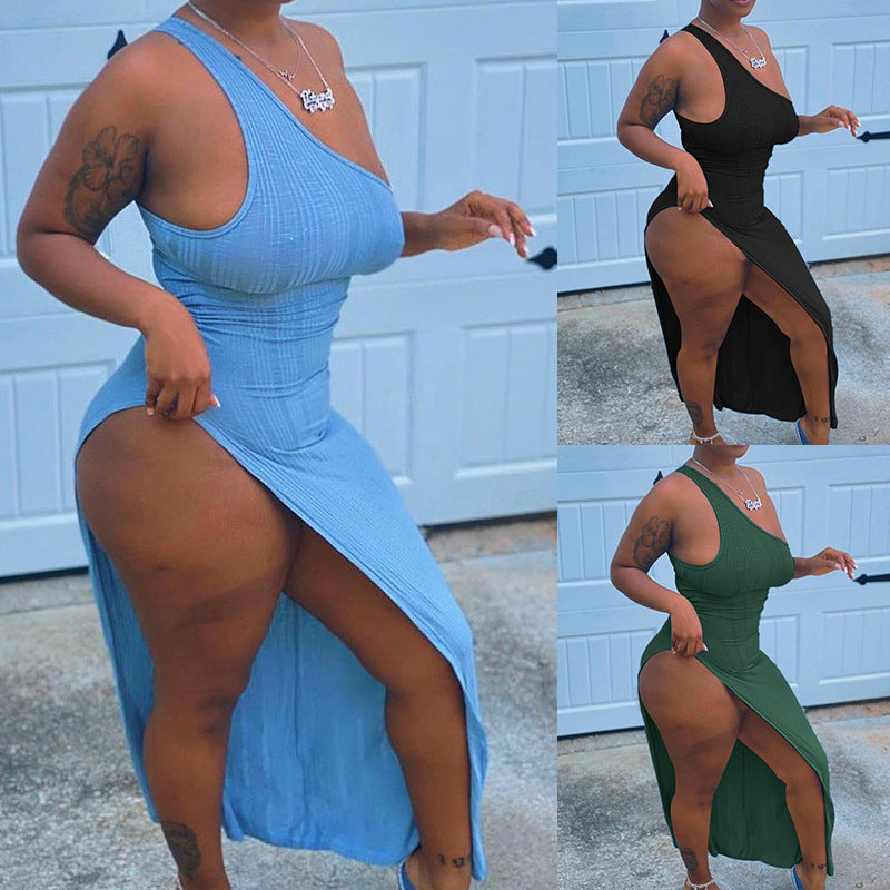 Irregular Slit Dress for Women