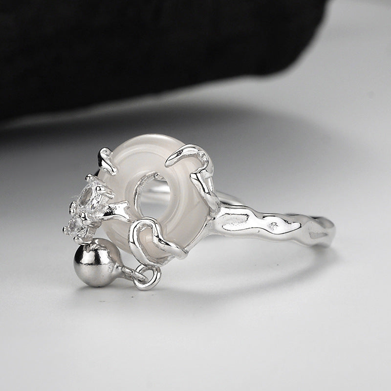 Elegant Peace Buckle Ring