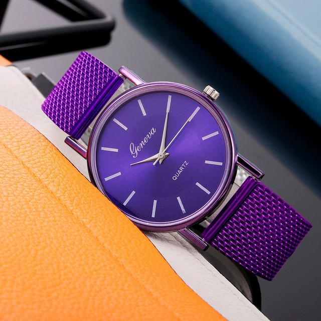 Casual Quartz Mesh Dress Watch