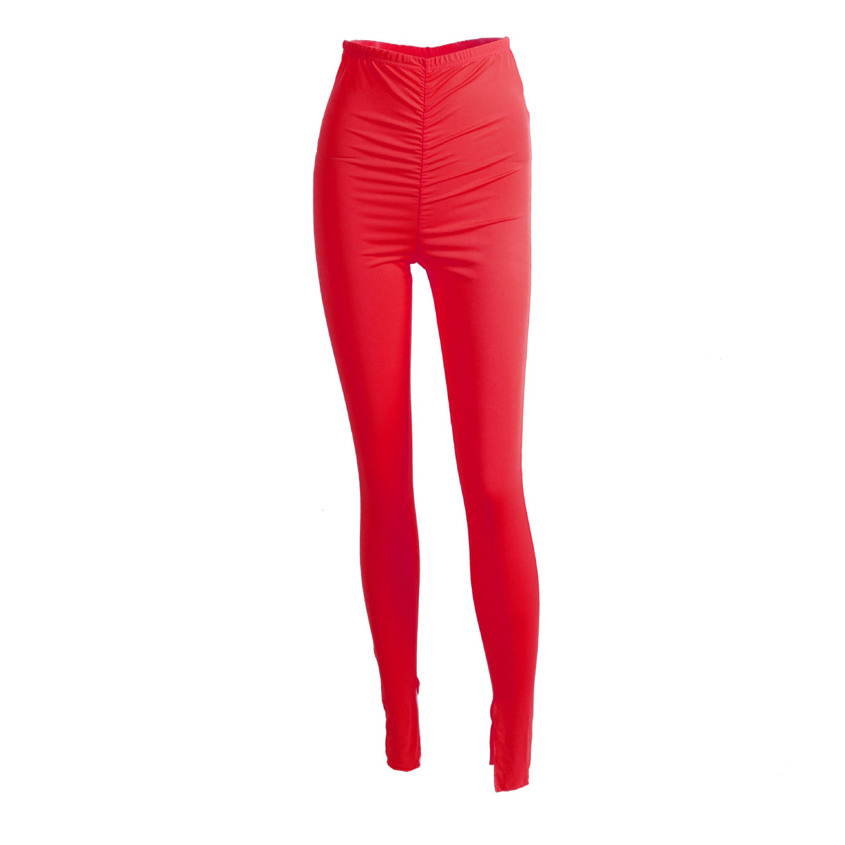 Autumn/Fall Solid Color Slim Pants