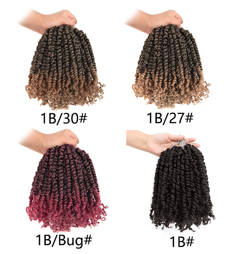 Jerry Curl Crochet Hair Extensions Wigs