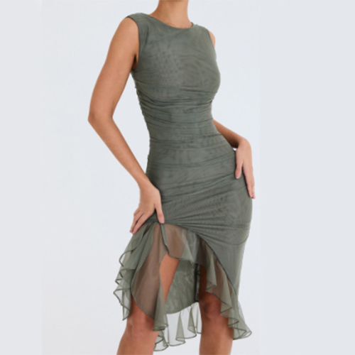 Chic Sleeveless Midi Dress