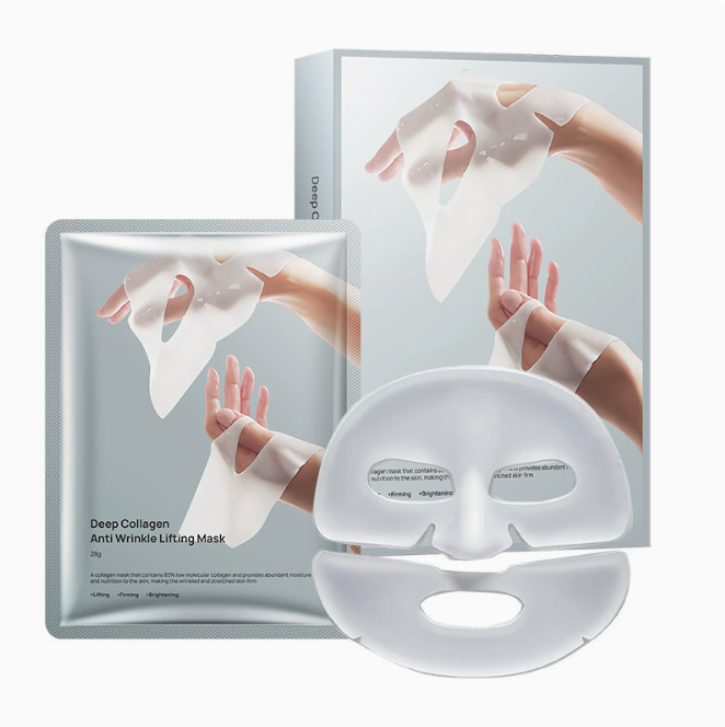White Hydrating Collagen Face Mask (5-Pack)