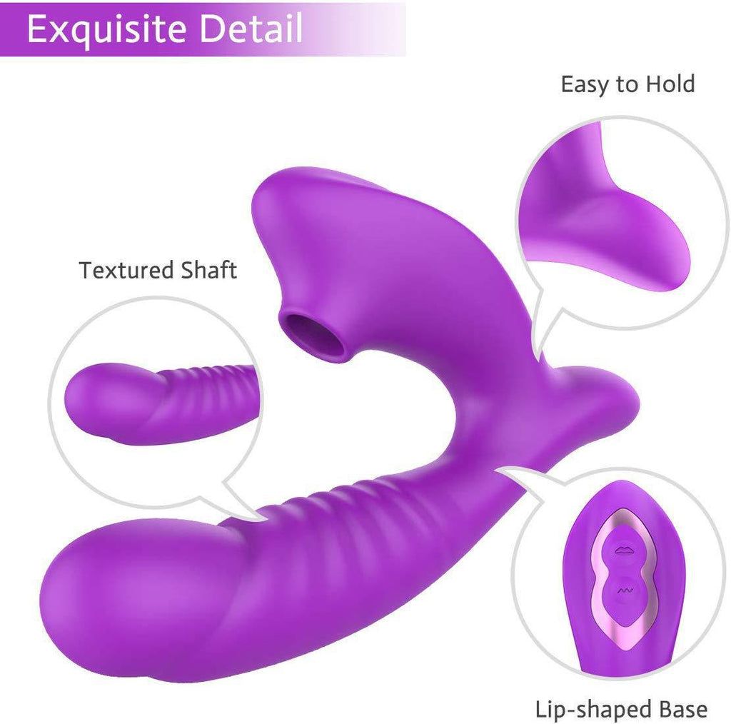 Prism Wellness Vibrator with Suction for Women (One Piece)