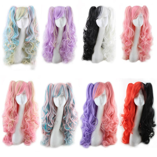 Vibrant Long Curly Fashion Wigs