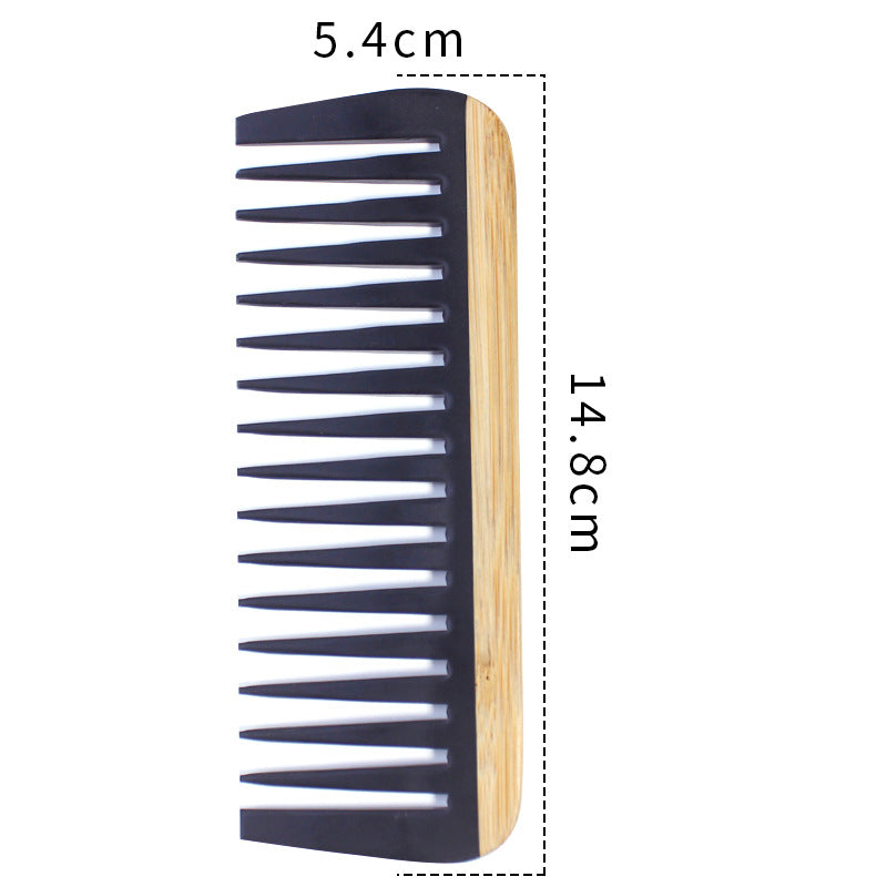 Prism Wellness Bamboo Hair Comb for Women - Anti-Static Wooden Design
