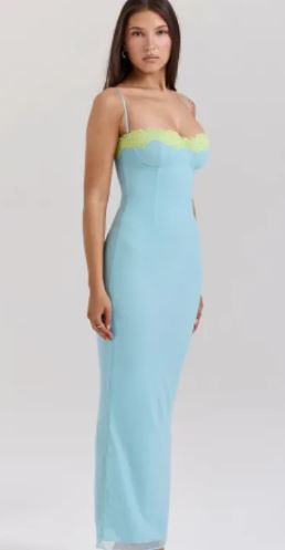 Lace Bodice A-Line Dress