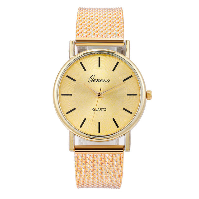 Casual Quartz Mesh Dress Watch