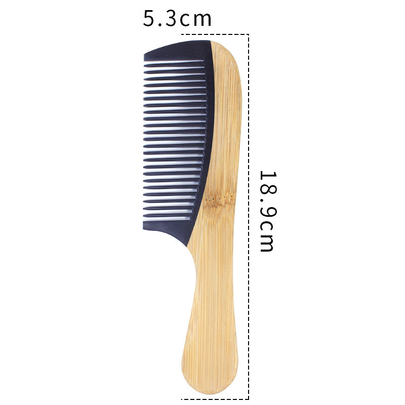 Prism Wellness Bamboo Hair Comb for Women - Anti-Static Wooden Design
