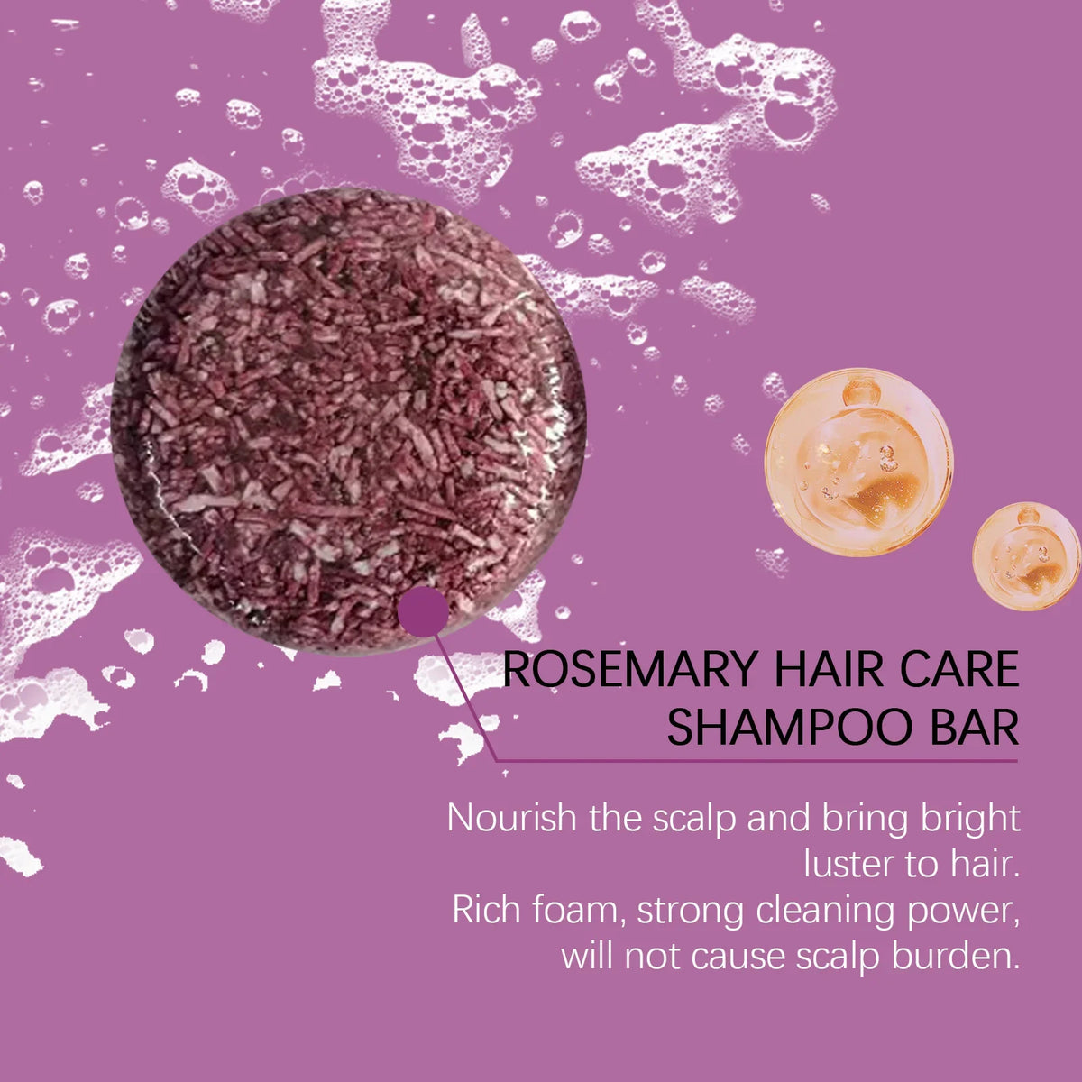60g Rosemary Hair Washing Soap Bar Herbal Cleaning Scalp Nourishing Hair Root Volumizing Enhance Smoothness Hair Care Soap