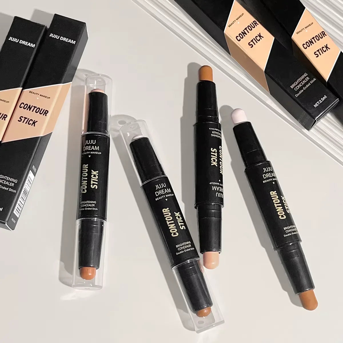 Double-ended Dual-Purpose High-Light Trimming Stick Three-Dimensional Contour Nose Shadow Facial Shape Brighten And Trimming