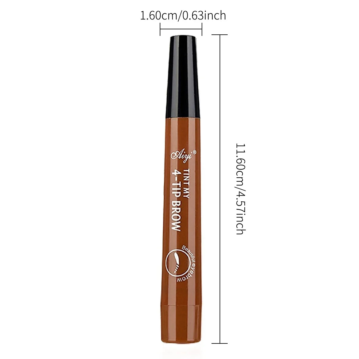4-Tip Microblading Eyebrow Pencil – Waterproof, Smudge-Proof, Natural Hair-Like Strokes for Fuller Brows