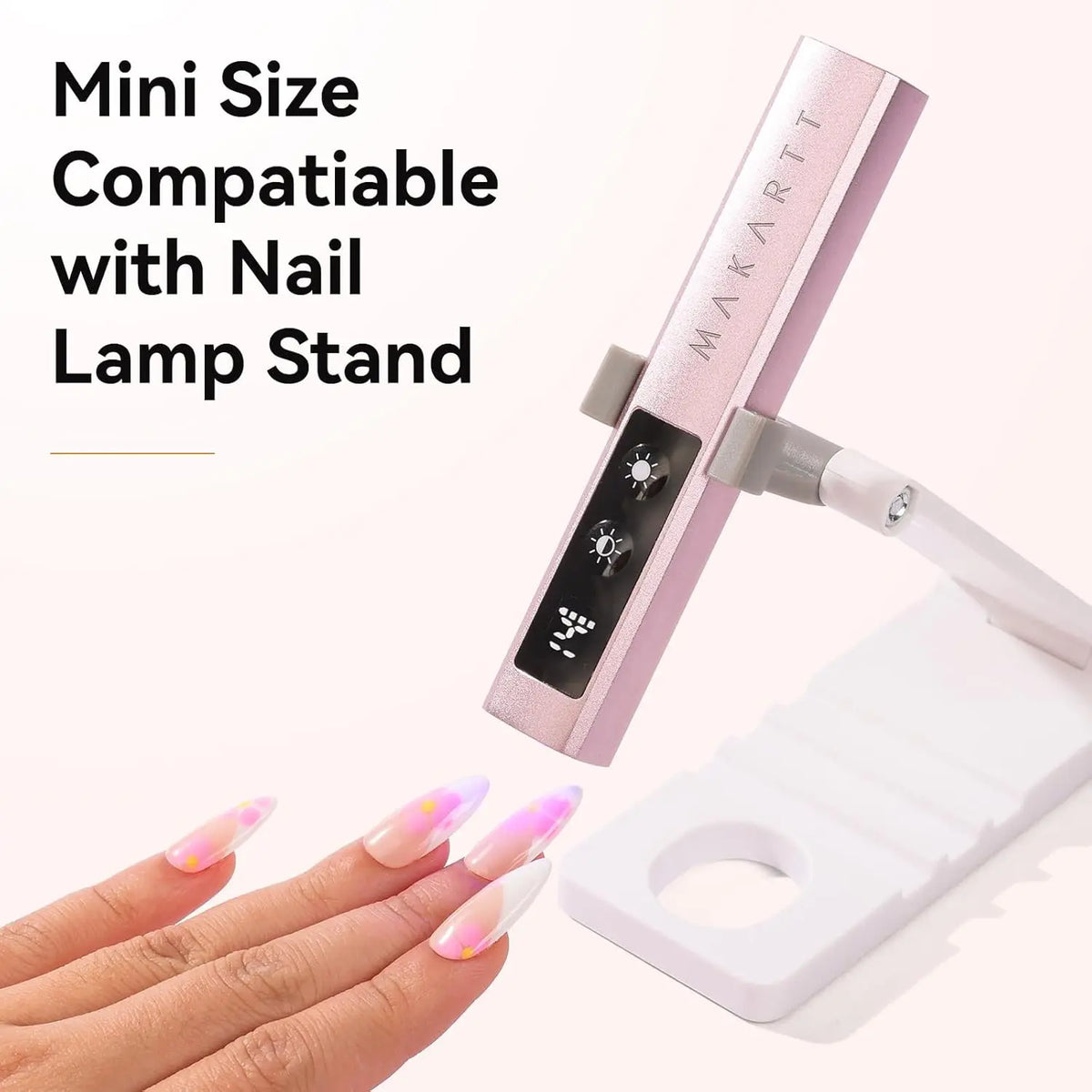 Handheld UV Nail Lamp with Painless Mode: Portable Flash Cure Lamp for Fast Curing Gel Polish Nails Tips & Glue Nail Art Light