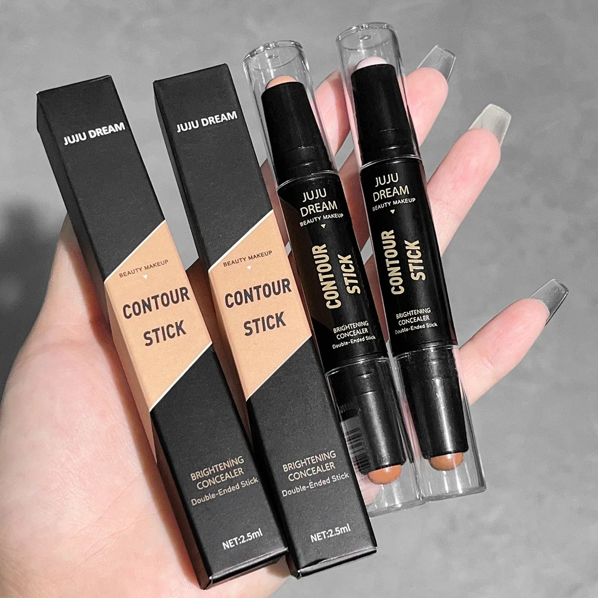 Double-ended Dual-Purpose High-Light Trimming Stick Three-Dimensional Contour Nose Shadow Facial Shape Brighten And Trimming