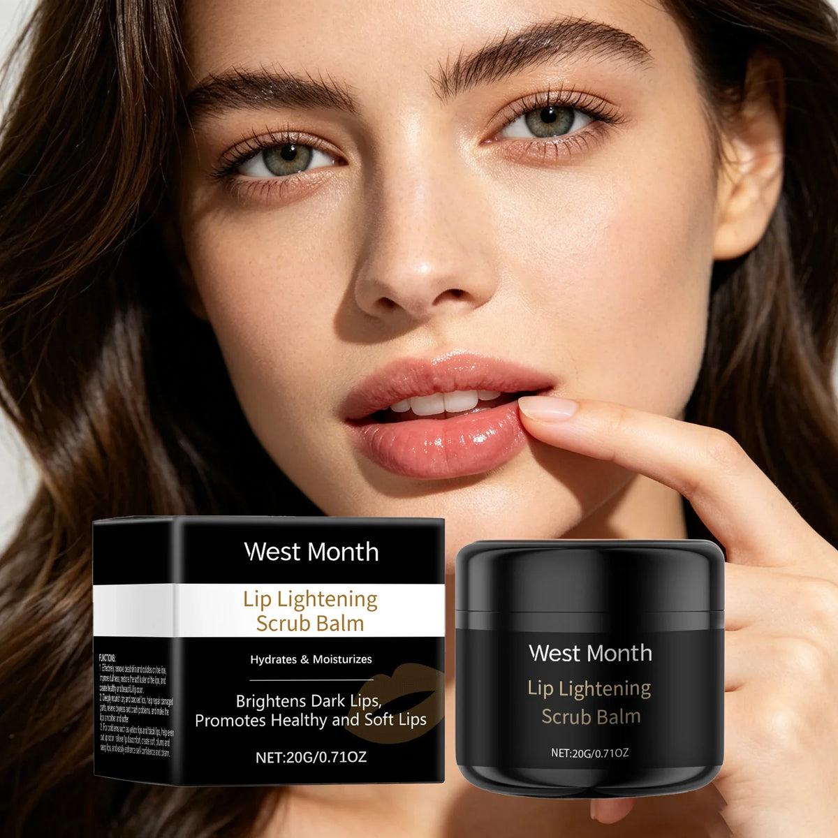 20G Lip Scrub Balm Moisturizing Skin Reduce Dryness Nourishing Gentle Remove Dead Skin Restoring Gloss Brightening Improve Skin Texture Lip Exfoliating Balm