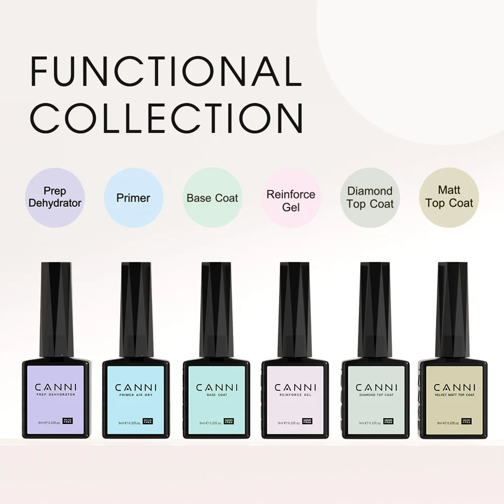 CANNI 9ml Gel Nail Polish 144Colors HEMA/TPO FREE Gorgeous Color Full Coverage Soak Off UV LED Semi Permanent Gel Varnish  Nails