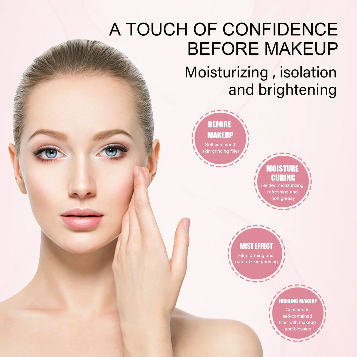 EELHOE Makeup Face Primer Base Makeup Isolation Cream Gel Concealer Moisturizing Face Primer Invisible Pore Base Pre Makeup Base
