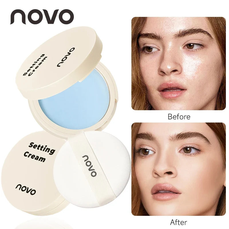 Jelly Setting Powder And Powder-Free Setting Cream Are Long-Lasting, Lightweight, Waterproof, Sweat-Proof And Non-Sticky