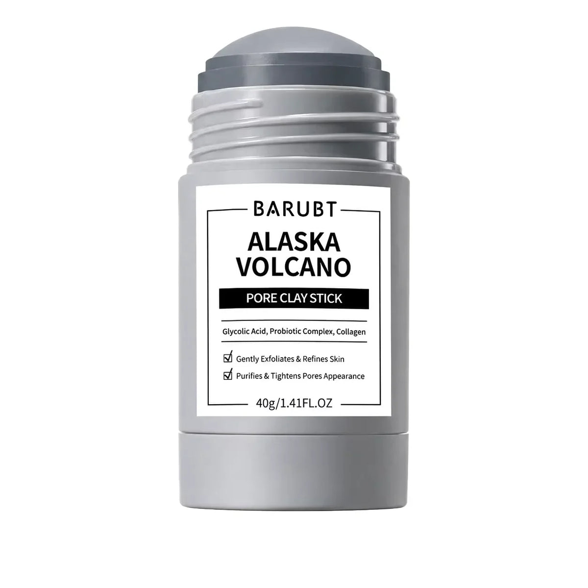 Alaska Volcano Pore Clay Stick Oil Control Deep Pore Cleanser Blackhead Remover Mask Stick Exfoliating Purifying Facial Mud Mask For Oily Skin