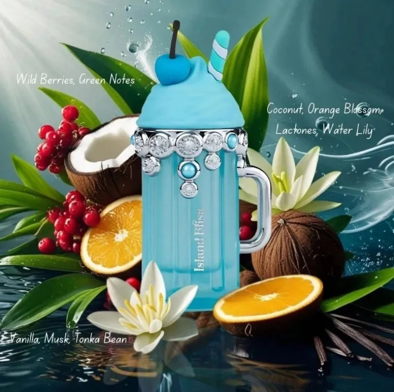 Delights Island Bliss 100ml Women's Concentrated perfume Tropical Flower and Fruit Delicious perfume