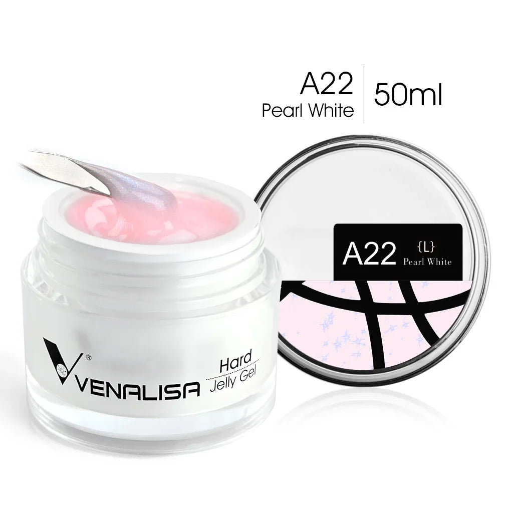 50ml TPO Free Jelly Nail Extension Gel Nail Builder French Nail Gum Venalisa Clear Natural Color Soak Off UV Construction Gel