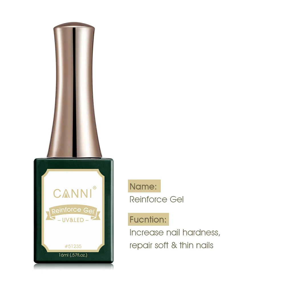Canni Jelly Pink Nail Gel Polish French Nail Nude Color Gel Varnish Long Wear Diamond No Wipe TopCoat Nail Manicure Nail Lacquer