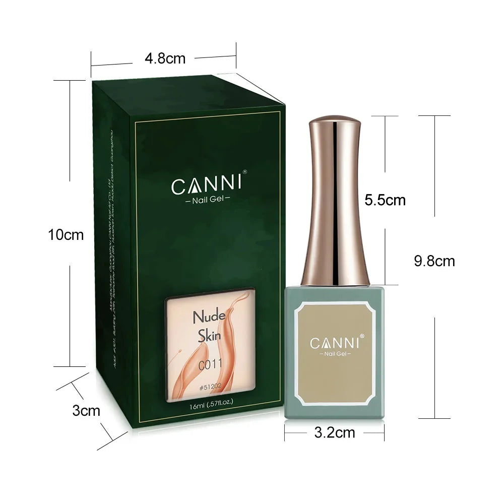 Canni Jelly Pink Nail Gel Polish French Nail Nude Color Gel Varnish Long Wear Diamond No Wipe TopCoat Nail Manicure Nail Lacquer
