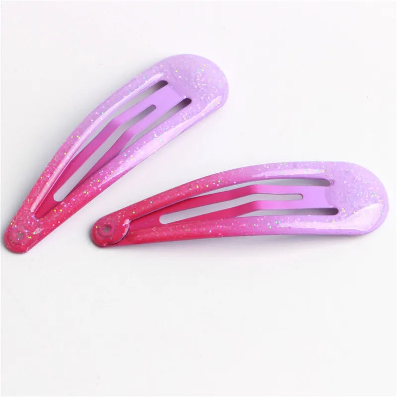 20Pcs/Lot Hair Accessories Powder Dripping Hair Clip Candy Barrette Korean Fashion Solid Hairclip Headdress Hairpins for Girls