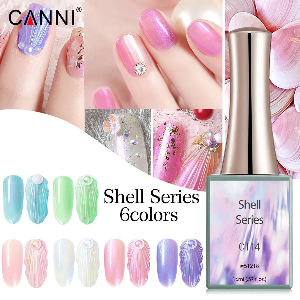 Canni Jelly Pink Nail Gel Polish French Nail Nude Color Gel Varnish Long Wear Diamond No Wipe TopCoat Nail Manicure Nail Lacquer
