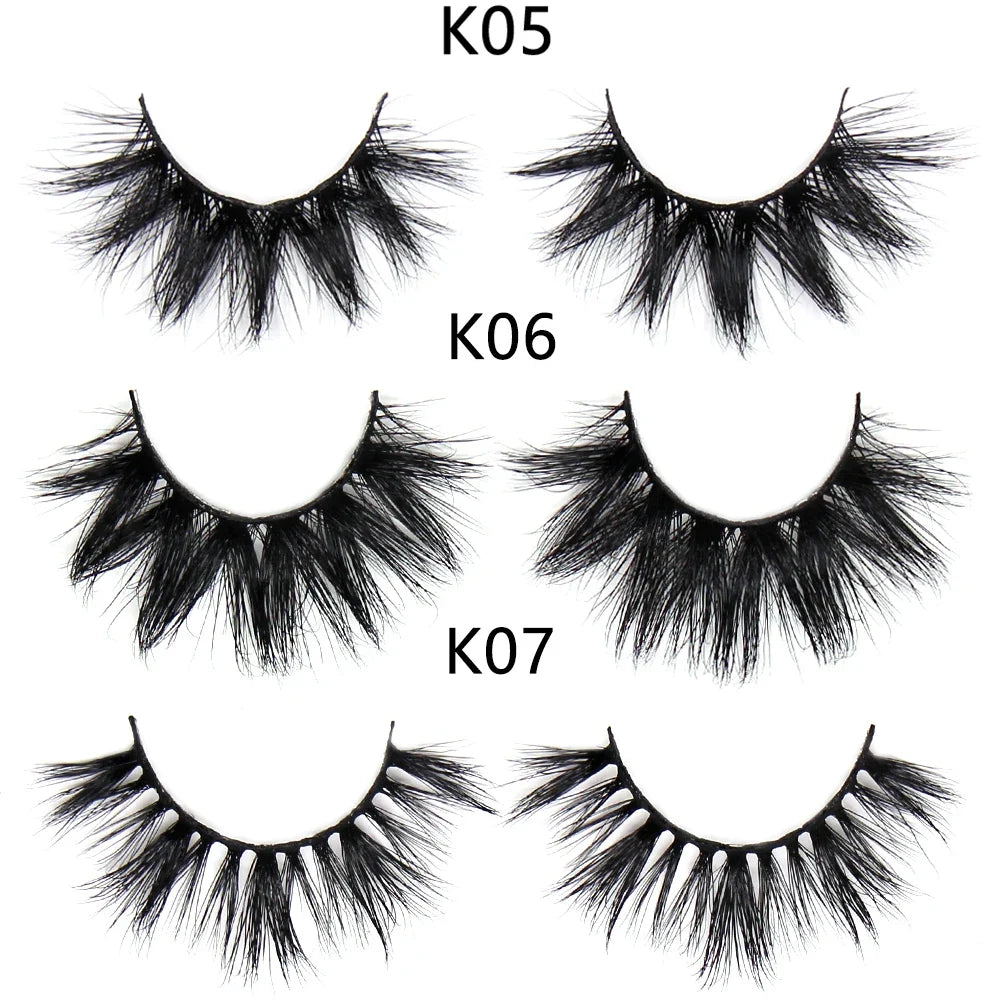 FOXESJI Makeup Eyelashes 3D Mink Eye Lashes Fluffy Soft Wispy Natural Lashes Extension Reusable Fake Lashes Mink False Eyelashes