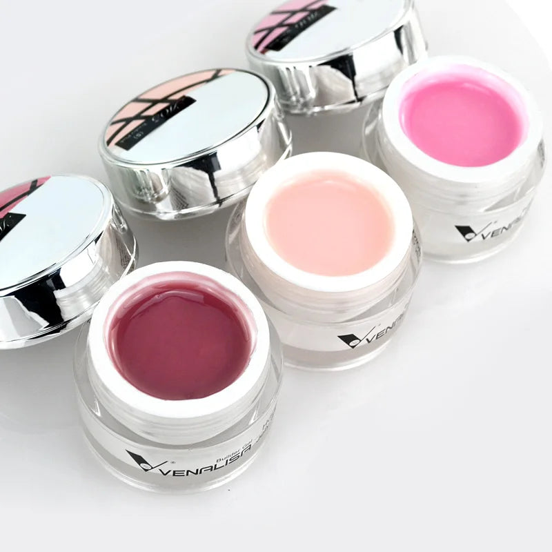 50ml TPO Free Jelly Nail Extension Gel Nail Builder French Nail Gum Venalisa Clear Natural Color Soak Off UV Construction Gel