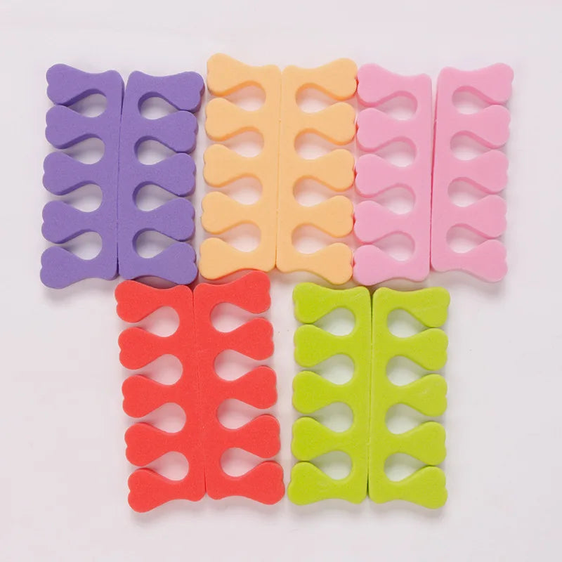 100/200/400pcs Nail Art Toes Separators Soft Sponge Fingers Foot Gel UV Polish Coating Painting Manicure Pedicure Tools Foam