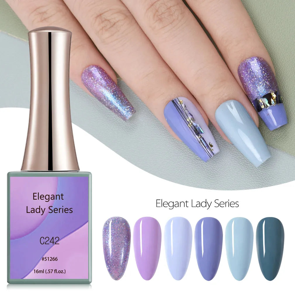 Canni Jelly Pink Nail Gel Polish French Nail Nude Color Gel Varnish Long Wear Diamond No Wipe TopCoat Nail Manicure Nail Lacquer