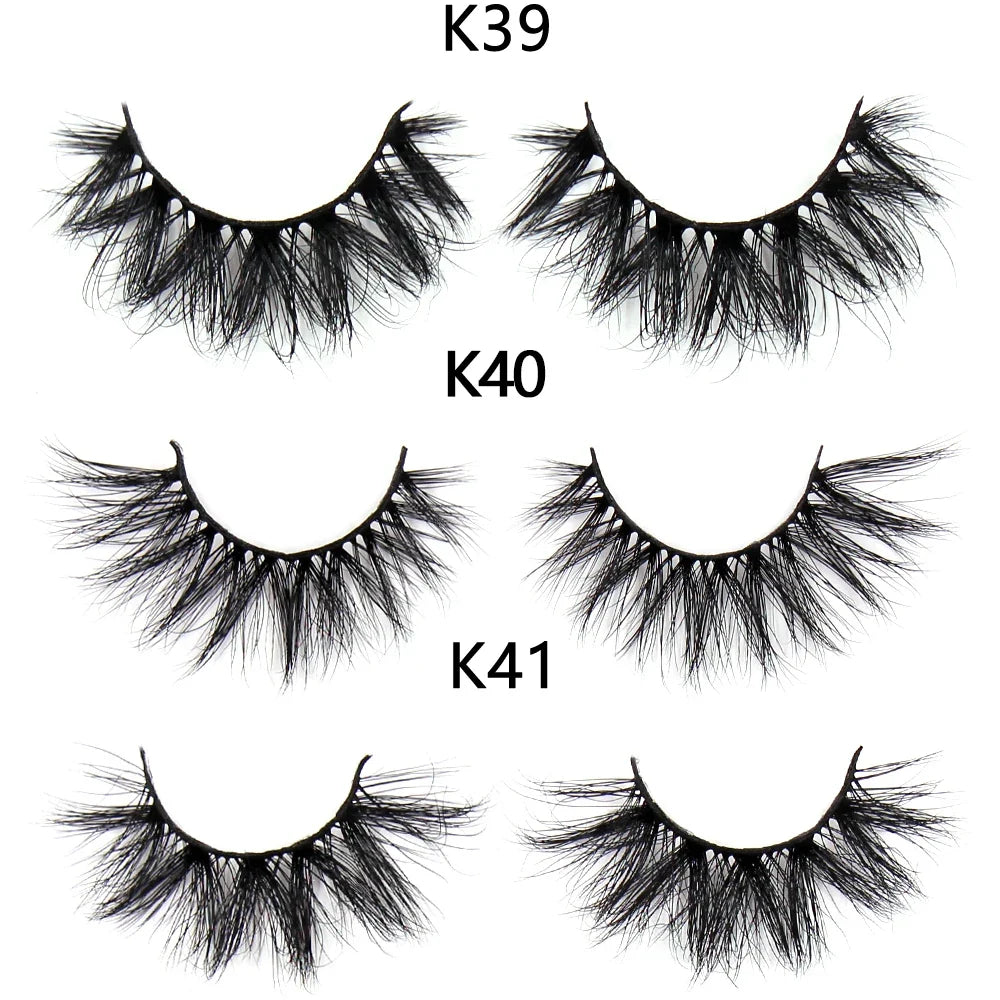 FOXESJI Makeup Eyelashes 3D Mink Eye Lashes Fluffy Soft Wispy Natural Lashes Extension Reusable Fake Lashes Mink False Eyelashes