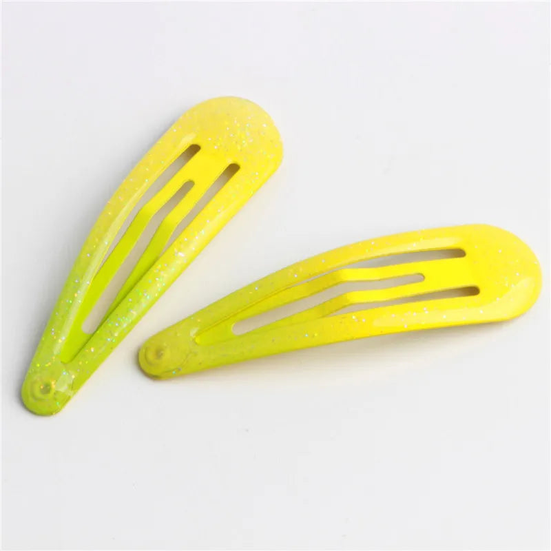 20Pcs/Lot Hair Accessories Powder Dripping Hair Clip Candy Barrette Korean Fashion Solid Hairclip Headdress Hairpins for Girls