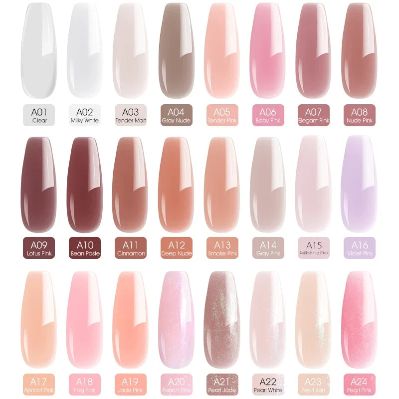 50ml TPO Free Jelly Nail Extension Gel Nail Builder French Nail Gum Venalisa Clear Natural Color Soak Off UV Construction Gel