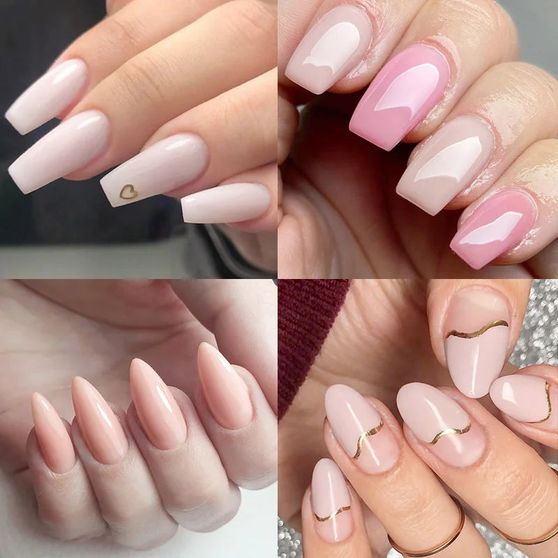 50ml TPO Free Jelly Nail Extension Gel Nail Builder French Nail Gum Venalisa Clear Natural Color Soak Off UV Construction Gel