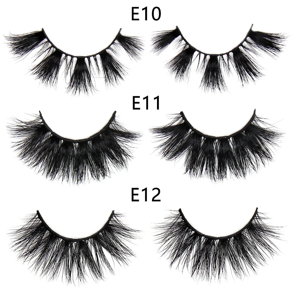 FOXESJI Makeup Eyelashes 3D Mink Eye Lashes Fluffy Soft Wispy Natural Lashes Extension Reusable Fake Lashes Mink False Eyelashes