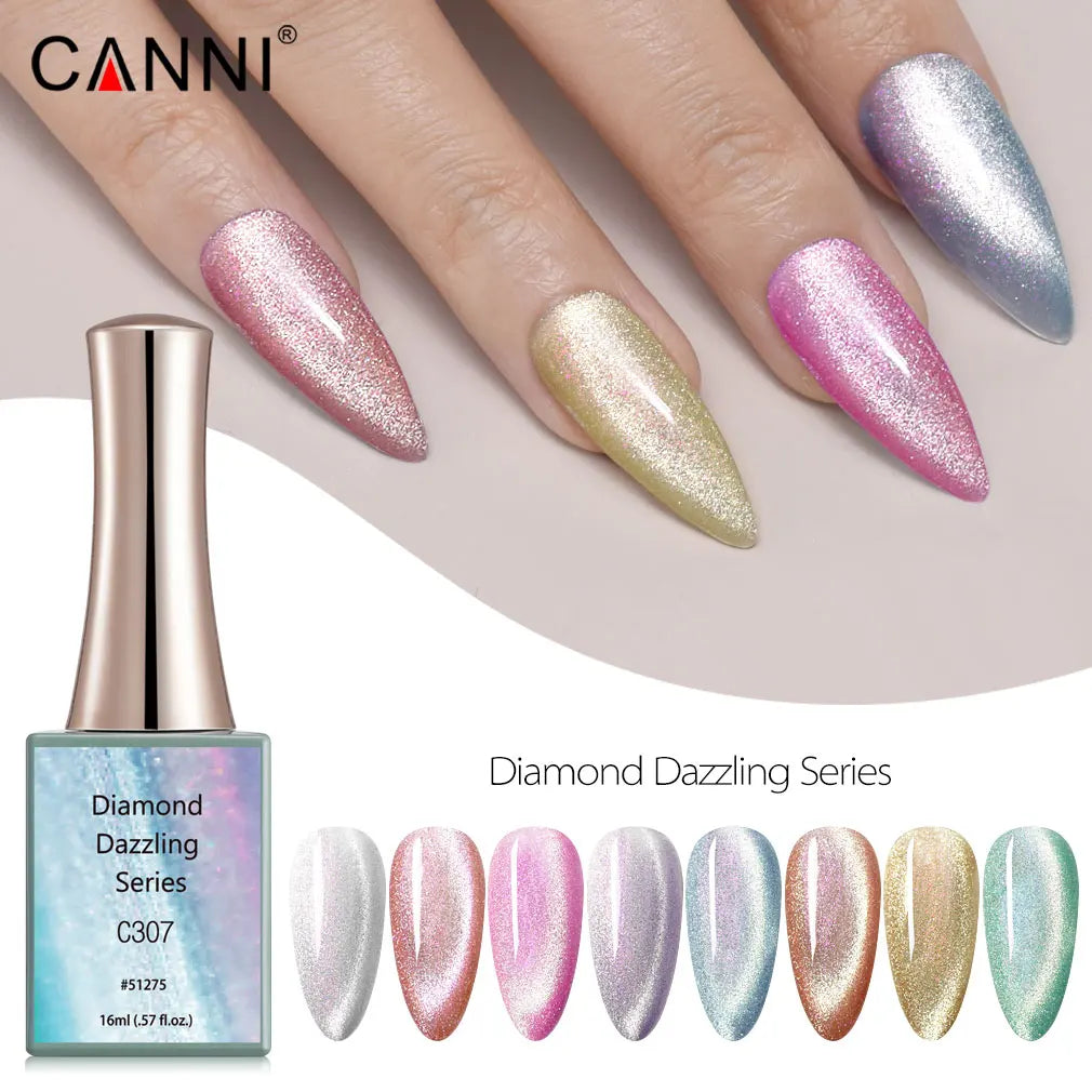 Canni Jelly Pink Nail Gel Polish French Nail Nude Color Gel Varnish Long Wear Diamond No Wipe TopCoat Nail Manicure Nail Lacquer