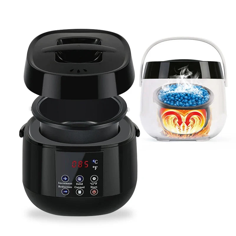 500CC Wax Heater Warmer Hair Removal Wax Machine SPA Body Epilator Paraffin Wax Pot Smart LCD Temperature Display