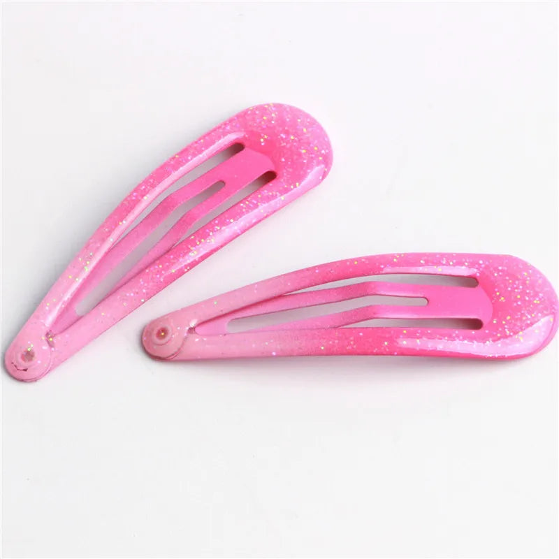20Pcs/Lot Hair Accessories Powder Dripping Hair Clip Candy Barrette Korean Fashion Solid Hairclip Headdress Hairpins for Girls