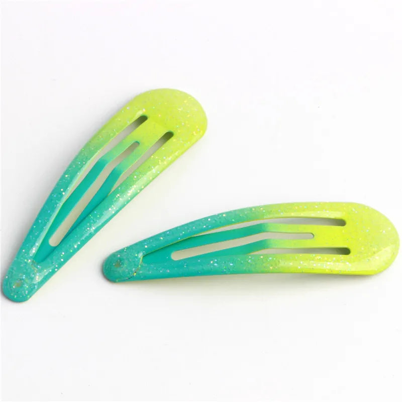 20Pcs/Lot Hair Accessories Powder Dripping Hair Clip Candy Barrette Korean Fashion Solid Hairclip Headdress Hairpins for Girls