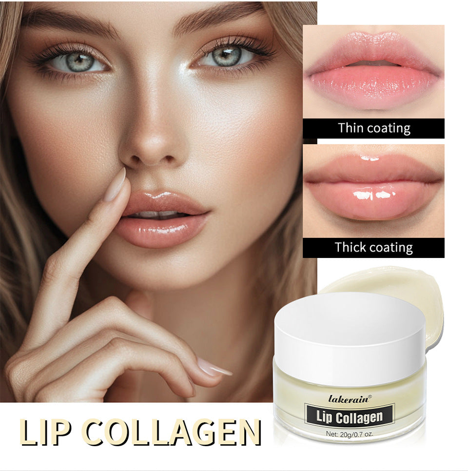 Collagen Lip Mask,Autumn and Winter Lip Moisturizing, Deep Moisturizing Overnight Lip Balm Lip Plumper for Dry Repair Lip Care
