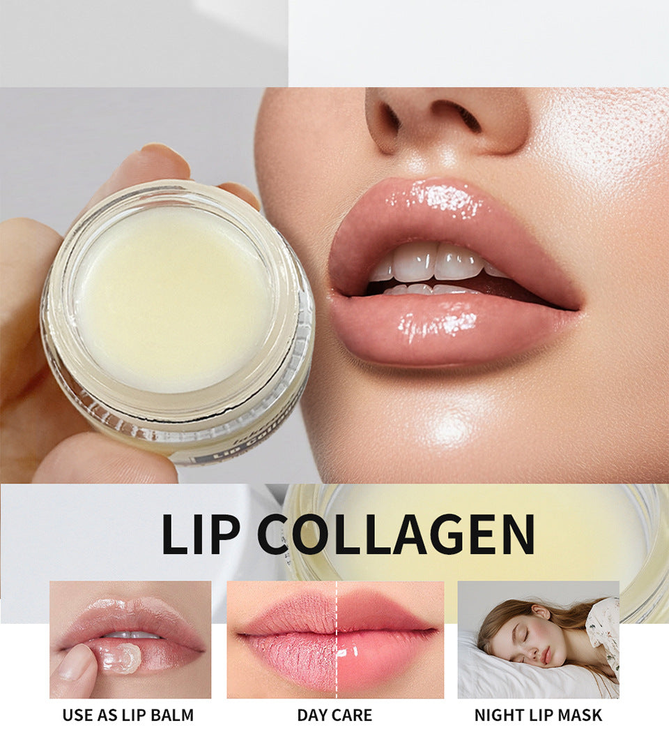 Collagen Lip Mask,Autumn and Winter Lip Moisturizing, Deep Moisturizing Overnight Lip Balm Lip Plumper for Dry Repair Lip Care