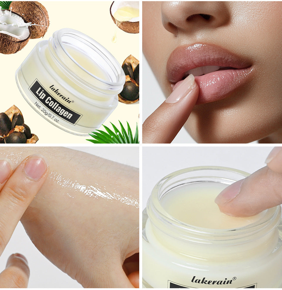 Collagen Lip Mask,Autumn and Winter Lip Moisturizing, Deep Moisturizing Overnight Lip Balm Lip Plumper for Dry Repair Lip Care