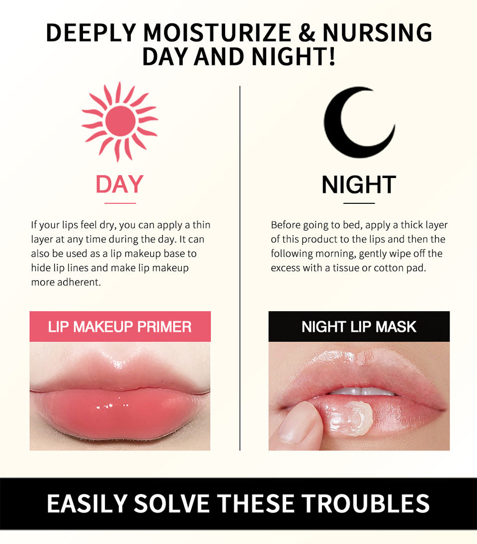 Collagen Lip Mask,Autumn and Winter Lip Moisturizing, Deep Moisturizing Overnight Lip Balm Lip Plumper for Dry Repair Lip Care
