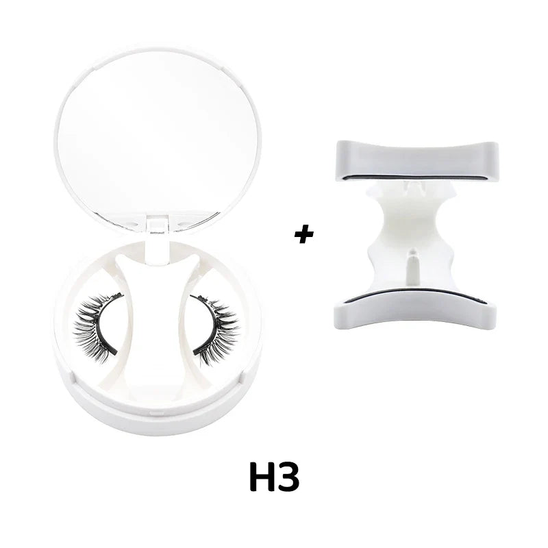 3D Magnetic Eyelashes Kit Reusable Natural Magnetic False Eyelashes Set No Glue Needed Magnet Lashes with Applicator Magnetic